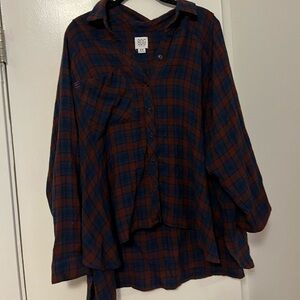 Urban outfitters plaid flannel- size m
